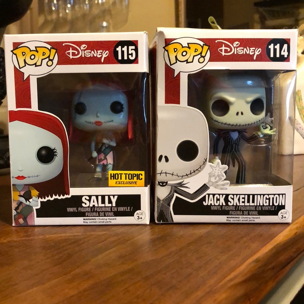 Rare discontinued jack and sally unopened funkopop